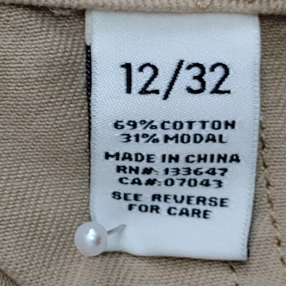 Serra Retreat By Joie Rucker Size 12/32 Cargo Joggers Camp Khaki Attached Belt - Picture 6 of 9